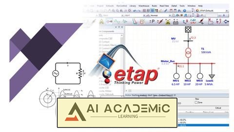 آموزش ETAP - دوره کامل سیستم های قدرت و انرژی های تجدیدپذیر