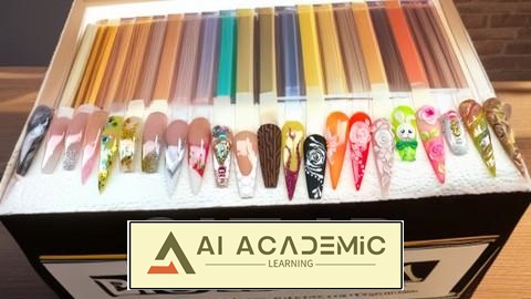 طراحی ناخن اکریلیک سریع