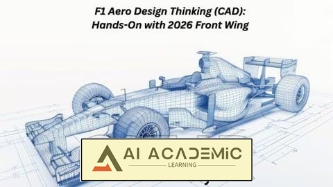 تفکر طراحی در آیرودینامیک F1 (CAD) - عملی با بال جلو 2026