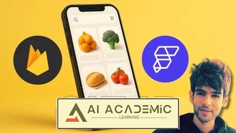 دوره FlutterFlow: یادگیری ساخت اپلیکیشن فروشگاه آنلاین مواد غذایی