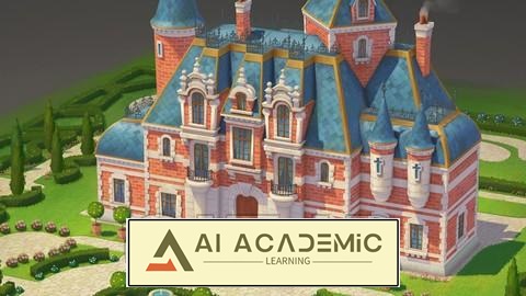 بازی هنر مفهومی ساختمان دارای استایل با بلندر + فتوشاپ