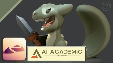 آموزش مدل‌سازی کاراکتر سه‌بعدی در Nomad Sculpt