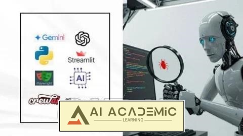 یادگیری Gen AI برای تست - تست عملکردی، اتوماسیون و هوش مصنوعی عاملی