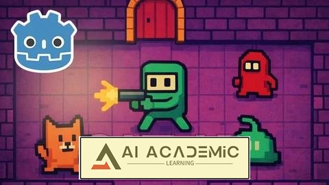 آکادمی Godot 2D: یادگیری ساخت یک بازی تیراندازی بالا‌به‌پایین