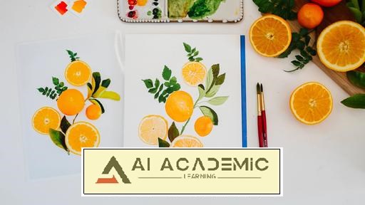 نقاشی سرگرم‌کننده با آبرنگ: راهنمایی برای نقاشی‌های شاد فلت‌لی از مرکبات