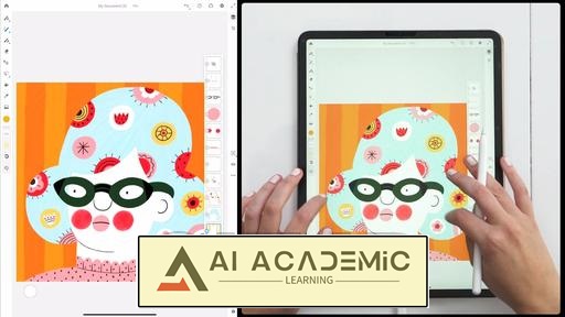 تصویرسازی دیجیتال - استفاده از براش‌های لایو Adobe Fresco برای خلق هنر سنتی زیبا