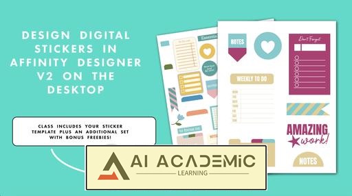 یادگیری طراحی استیکرهای دیجیتال در Affinity Designer 2 در دسکتاپ