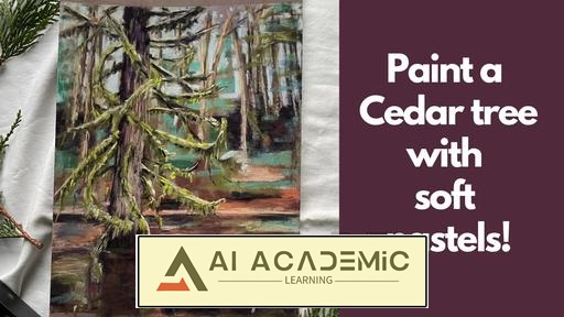 نقاشی یک درخت سدر باشکوه: راهنمای گام به گام