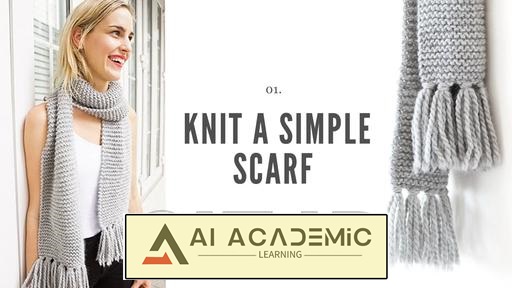 بافتنی - بخش 1: یادگیری مبانی با یک شال ساده