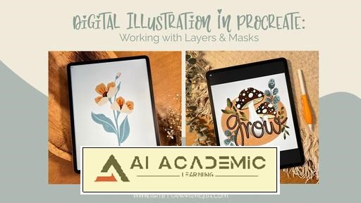 تصویرسازی دیجیتال در Procreate - کار با لایه‌ها و ماسک‌ها
