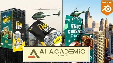 یادگیری Blender VFX و CGI Ads: باز شدن بنر و ساخت CGI حرفه‌ای