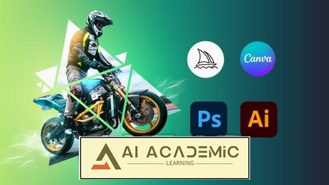 یادگیری طراحی گرافیک مدرن با هوش مصنوعی Adobe Midjourney در کانوا
