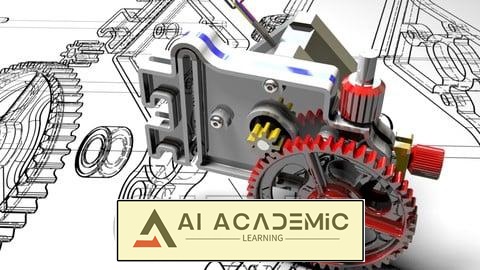 طراحی موتور V6: مسترکلاس پروژه واقعی SolidWorks