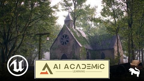ساخت محیط سه‌بعدی کلیسای متروکه در Unreal Engine 5