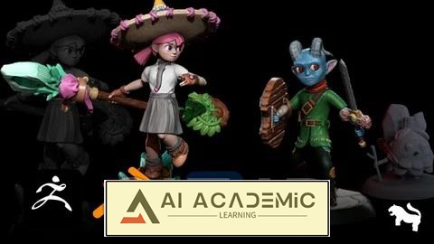 آموزش ZBrush - دوره مقدماتی تا پیشرفته درباره سه مینیاتور