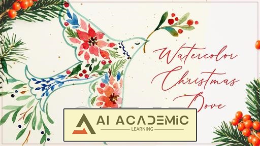 نقاشی کبوتر کریسمس با آبرنگ: پروژه ساده تعطیلات