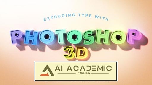 اکسترود کردن تایپ با Photoshop 3D