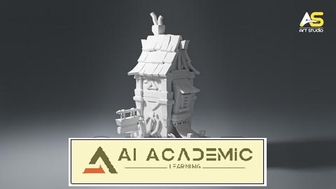 مدلسازی یک دارایی بازی قلعه در Blender