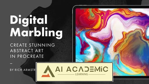 ماربلینگ دیجیتال - خلق هنر انتزاعی خیره‌کننده در Procreate