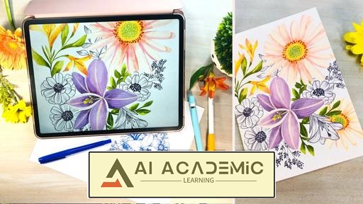 گل‌های دیجیتال در Procreate - مبانی را بیاموزید و سلیقه خودتان را اضافه کنید