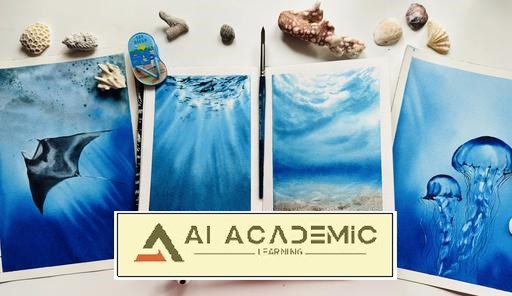 بررسی دنیای زیر آب با آبرنگ برای مبتدیان
