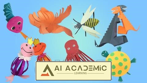 ساخت اسباب‌بازی‌های کاغذی اوریگامی - دوره مقدماتی