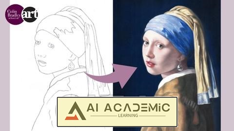 دختری با گوشواره مروارید - آموزش مداد پاستل