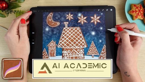 جادوی نان زنجبیلی در Procreate - نقاشی و ساخت براش برای تعطیلات