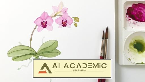 یادگیری نقاشی ارکیده با آبرنگ