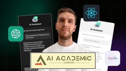 چت بات هوش مصنوعی ری اکت ساخته شده با ChatGPT و Gemini AI