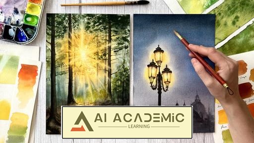 نورپردازی در آبرنگ‌ - تکنیک‌های نقاشی نور طبیعی و مصنوعی