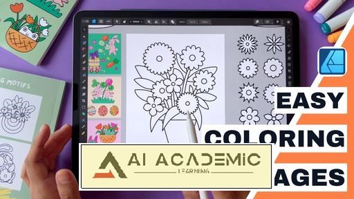 طراحی صفحه رنگ‌آمیزی قابل چاپ در Affinity Designer + دارایی‌های رایگان رنگ‌آمیزی