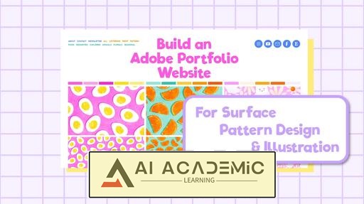 ساخت یک وبسایت Adobe Portfolio برای طراحی الگوی سطح و تصویرسازی