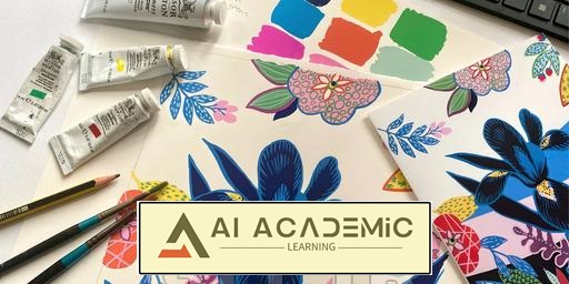 نقاشی به چاپ: دیجیتالی‌سازی طرح گل گواش برای کارت تبریک