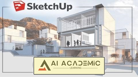 اسکچ‌آپ: کار بر روی پروژه لایو ویلای G+1