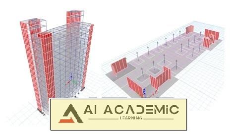 مهندس سازه: ETABS ،SAFE و گردش‌کار طراحی (G+15)