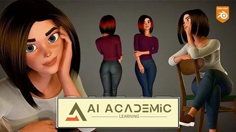 ایجاد کاراکتر 3D استایل دهی شده در Blender 4.5
