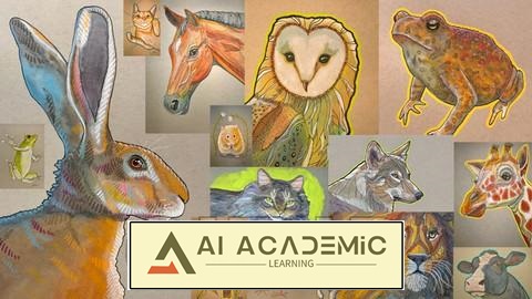 پرتره‌های حیوانات به سبک آبرنگ