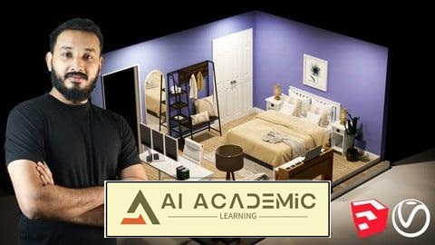 دوره‌ کامل Sketchup و Vray برای طراحی داخلی