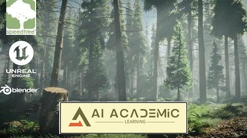 مسترکلاس کامل SpeedTree 10 تا Unreal Engine 5 PCG