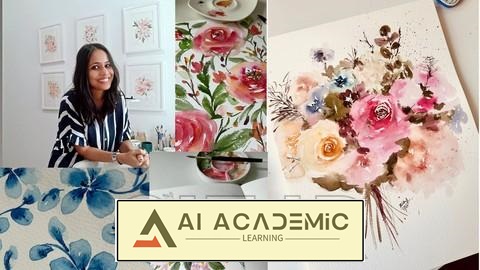 ارتقای سطح نقاشی‌های آبرنگ از گل‌ها - چگونه به آنها عمق ببخشیم؟