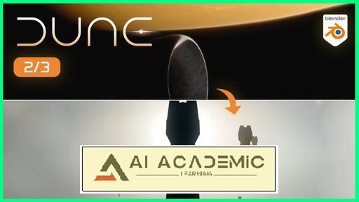 بلندر سه‌بعدی - انیمیشن سینمایی و گره‌های هندسی - Dune - بخش 2