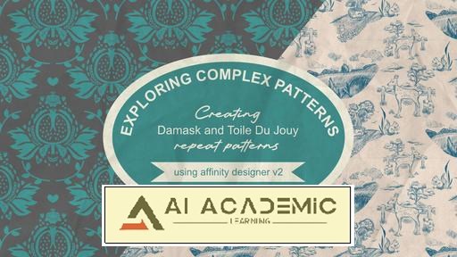 طراحی الگوهای تکرارشونده Damask و Toile Du Jouy در Affinity Designer - بخش 2