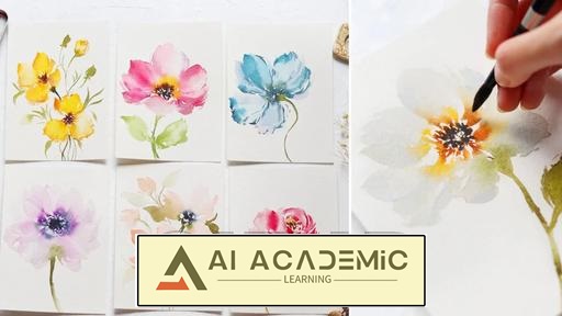 از قلم‌مو تا شکوفه‌ها - تسلط به تکنیک‌های آبرنگ برای گلبرگ‌های نرم
