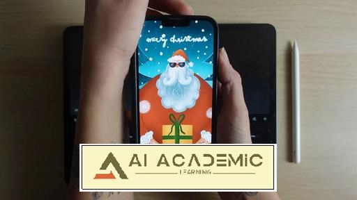 تصویرسازی و انیمیت کردن کارت تبریک کریسمس دیجیتال GIF در Procreate و Procreate Dreams
