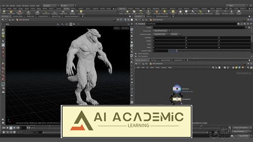 تکنیک‌های گریم موجودات در Houdini
