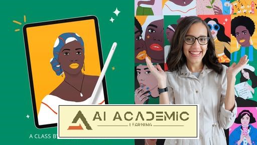 پرتره‌های دیجیتال با پالت رنگ محدود در Procreate