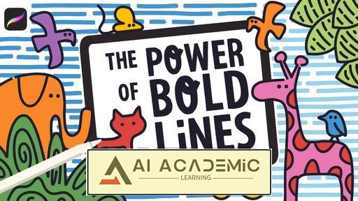 قدرت خطوط ضخیم: خلق آثار هنری ساده‌شده و بازیگوش