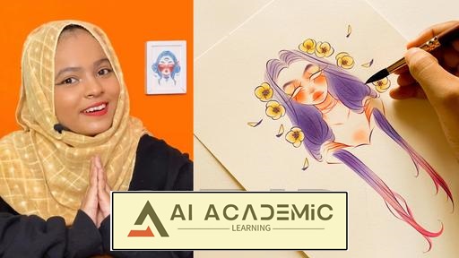 کاراکترهای دارای سبک - بررسی کنتراست و سرزندگی با آبرنگ و جوهر