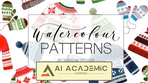 آبرنگ الگوهای کریسمس - به کنترل قلم موی خود مسلط شوید